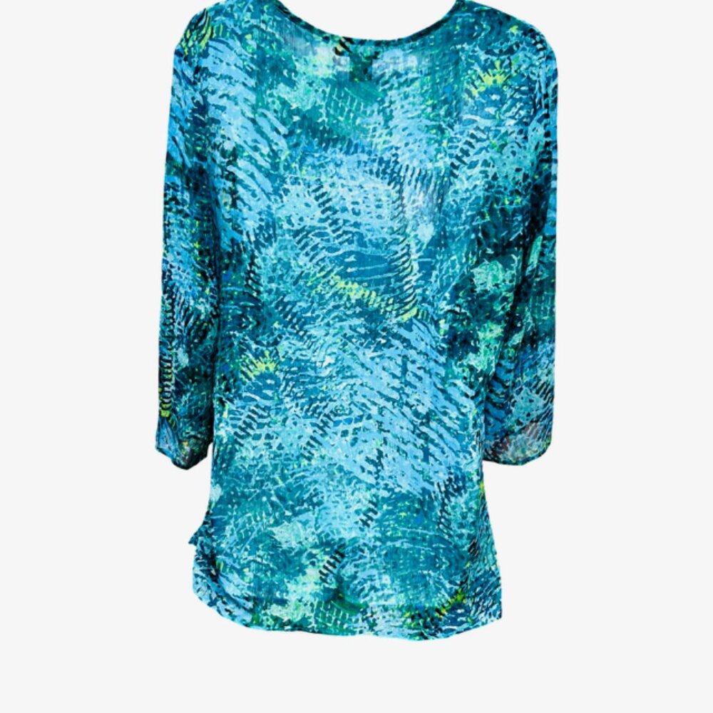 2 Blouses: New Torrid Sz 0 - Peck & Peclk Weekend Floral Long Sleeve (#59 - Picture 11 of 11